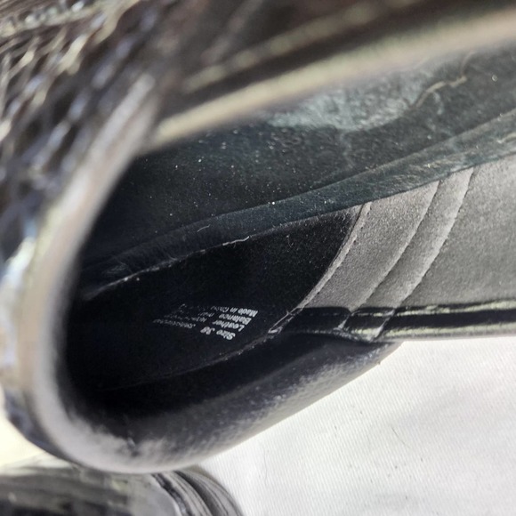 Dansko Blue Metallic Snake Clogs Nursing Shoes Size 38 US 7.5-8 - Picture 5 of 12